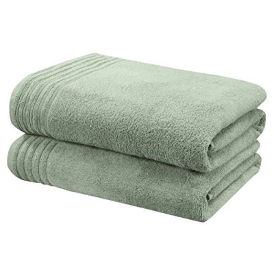 Image de Rapport SI Doux 2 pièces Serviette Bale, 100% Coton, Vert mer, 140 x 90 1 cm