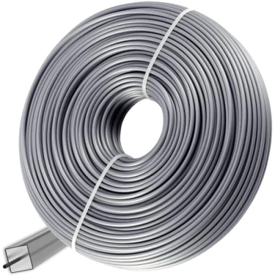 Image de GARDENIX Ligne de débroussailleuse renforcée 2,7 mm x 100 m, Coupe Gazon carrée, Fil Nylon