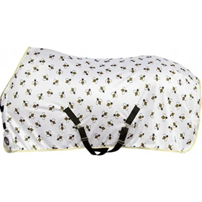 Image de HKM Couverture Anti Mouches Bee Blanc/Jaune 85/135