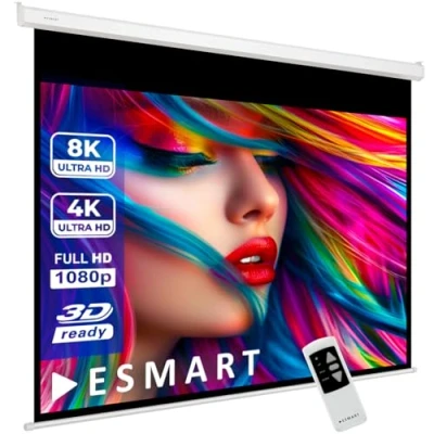 Image de ESMART Professionnel MIMOTO Écran de Projection moteur 221 x 125 cm (100&quot;) 16:9 Télécommande programmable