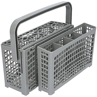 Image de Kenekos Panier à couverts 2 en 1 universel, divisible, adapté de nombreux lave vaisselle et ustensiles Bosch Siemens Miele AEG Neff 23 cm x (8,5 + 4,5 cm) 13,5