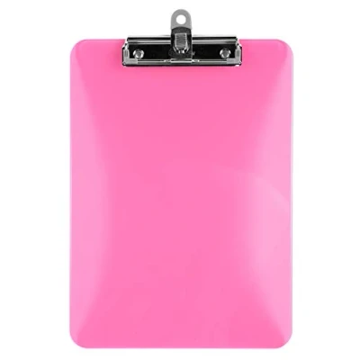 Image de Exacompta Réf. 12690E 1 porte bloc Iderama avec pince et stylo Dimensions : l 31,5 cm x 22,5 pour feuilles A4 couleurs aléatoires bleu, noir, rose, vert anis, violet