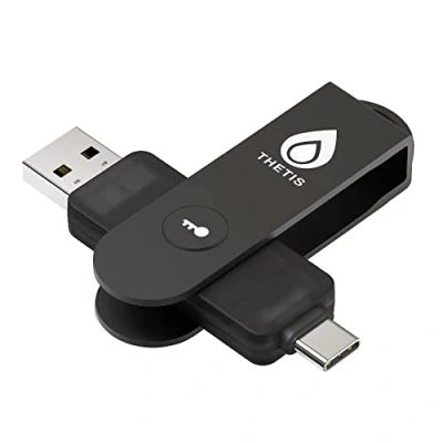 Image de Thetis Pro FIDO2 clé de sécurité, sécurité NFC FIDO 2.0 à authentification Deux facteurs, Ports USB A et Type C pour HOTP sous Windows/MacOS/Linux, Gmail, Facebook,Dropbox,GitHub