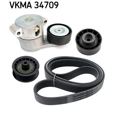 Image de SKF VKMA 34709 Jeu de courroies trapézoïdales à nervures FORD: Transit Mk6 Camion Plateau / Châssis, Van, Mk7 Van