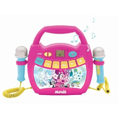 Image de Enceinte Bluetooth Minnie Mouse LEXIBOOK Effets Lumineux, Micros et Batterie Rechargeable