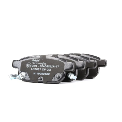 Image de DELPHI LP2687 Jeu de plaquettes frein avec indicateur d&#039;usure tôle anti bruit sans accessoires SUZUKI: SWIFT 5, SX4 II S Cross, 4