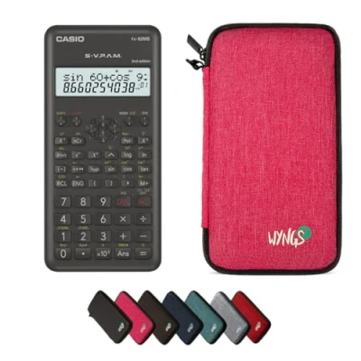 Image de CALCUSO Ensemble de Base Rose avec Calculatrice Casio fx 82 MS 2nd Edition