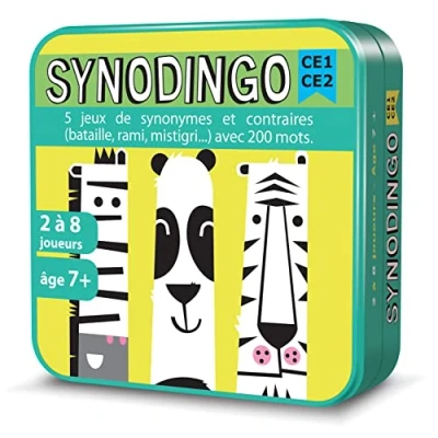 Image de Aritma SynoDingo Jeux de cartes, Synonymes et Contraires, Vert, Bleu