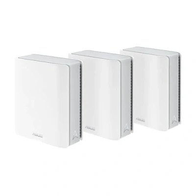 Image de ASUS ZenWiFi BT10 Pack de 3 Système WiFi 7 Mesh, Tri Bande, 18 Gbps, 550m2(2PK), Double Ports 10G, sécurité et contrôles parentaux Inclus, Smart Home Master SSIDs, 4G &amp; 5G Mobile Tethering