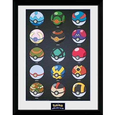 Image de GB eye POKEMON Tirage encadré Pokéballs