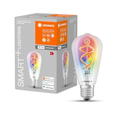 Image de LEDVANCE 4058075609914 Smart Home, Un Verre, RVB (Ancienne Version), Edison