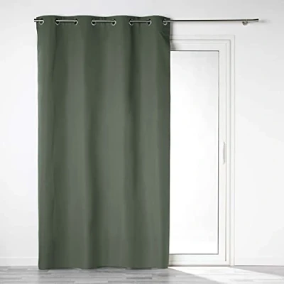 Image de douceur d&#039;interieur Rideau A Oeillets, Kaki, 140 x 260 CM