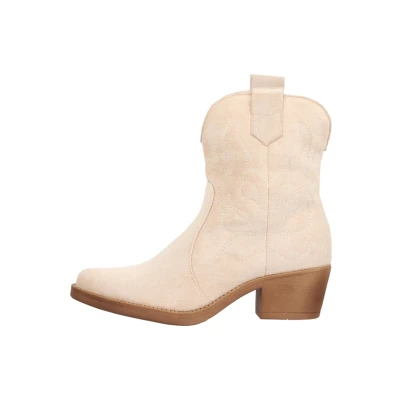 Image de Elara Bottes Femme Bottines de Cowboy Chunkyrayan 301 A31S Beige 40