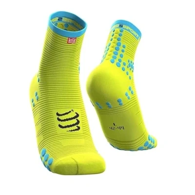 Image de COMPRESSPORT Homme Pro Racing Socks V3.0 High Chaussette Running, Jaune Fluo, 45 48 EU