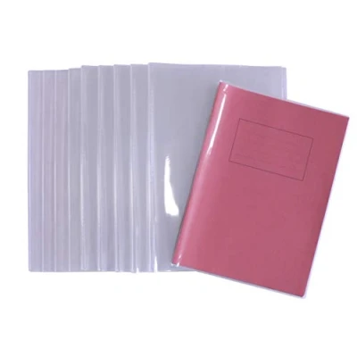 Image de Bright Ideas Lot de 10 Pochettes Transparentes A4+ 235 mm x 345 mm, fabriquées en PVC Facile à Nettoyer et Robuste pour cahiers d&#039;exercices Scolaires, Polychlorure Vinyle, Claire, PK10