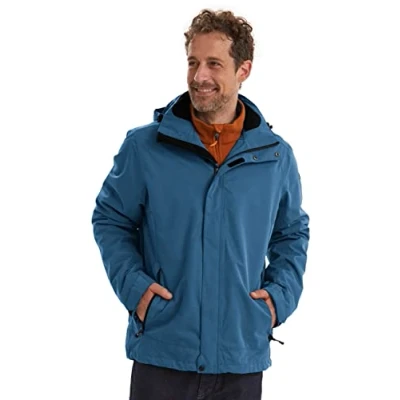 Image de Killtec Xenios Funktionsjacke mit abzippbarer Kapuze Homme, Bleu Jean, FR : 4XL (Taille Fabricant 4XL)
