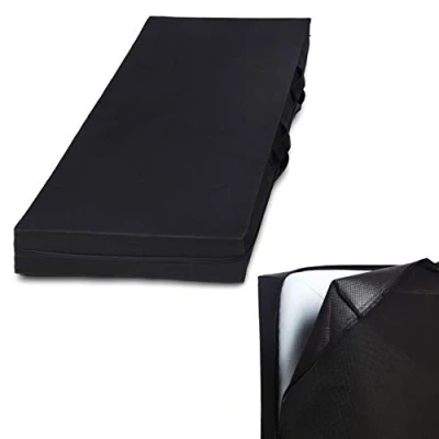 Image de Lumaland Sac de Rangement pour Matelas Housse Protection sous lit Range avec poignées et Fermeture éclair Noir 8 Tailles Disponibles 140 x 200 25cm