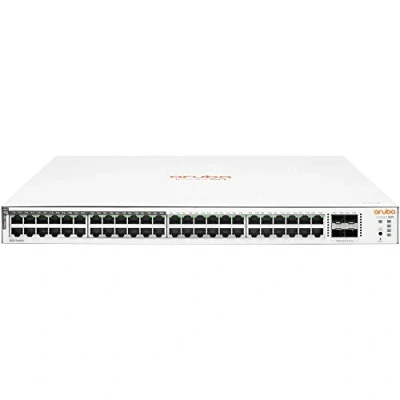 Image de Hewlett Packard Enterprise Aruba Instant on 1830 48G 24p Class4 PoE 4SFP 370W Géré L2 Gigabit Ethernet (10/100/1000) Connexion Ethernet, supportant l&#039;alimentation Via ce Port (PoE) 1U