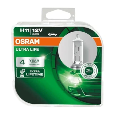 Image de OSRAM 64211ULT HCB Ampoule, projecteur longue portée H11 12V 55W 4200K Halogène AUDI: Q5, A4 B8 Avant, A3 3/5 portes, BMW: 1 5 3 Coupe