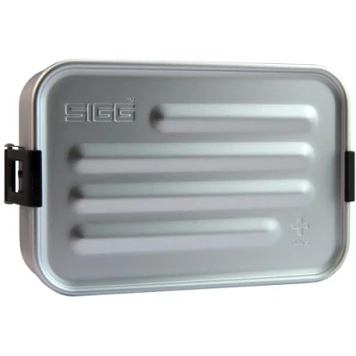 Image de SIGG Lunch Box Aluminium Plus Avec Compartiments Design Primé Passe Au Lave Vaisselle &amp; Micro Ondes Étanche Extrêmement Légère Sans BPA S / L