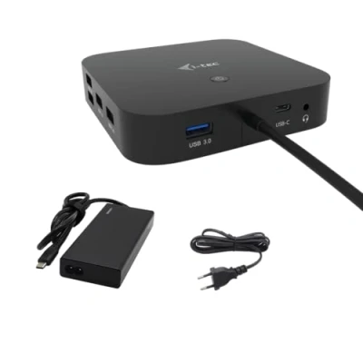 Image de i Tec USB C HDMI DP Docking Station PD 100W + Universal Charger 112W C31TRI4KDPDPRO100