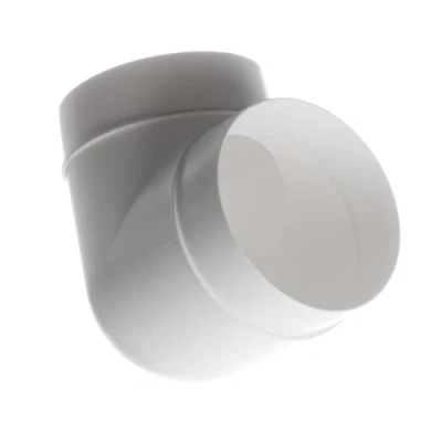 Image de Ø 125mm Coude à 90 pour Conduit Rond Connecteur Tube Plastique PVC