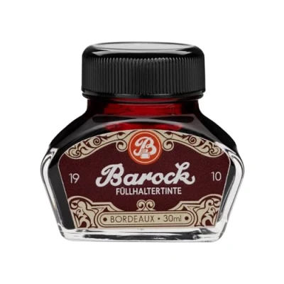 Image de Encre d&#039;écriture Baroque 1910 Bordeaux, pour stylos Plumes, Plumes en Verre, à Bille, Stylo Plume dans Un encrier, 30 ML, Rouge