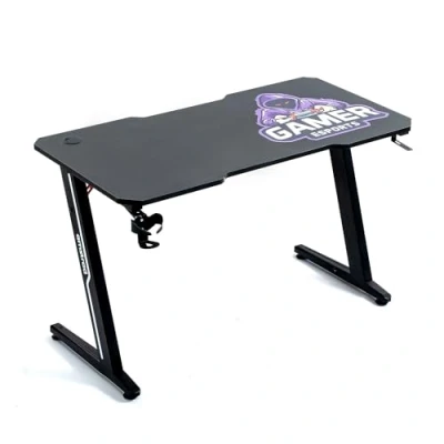 Image de Amstrad AMS DESK120Z Gamer Bureau informatique gaming Largeur 1m20 Finition carbone Design Neuf