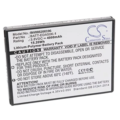 Image de vhbw Batterie Compatible avec Honeywell Scanpal EDA40, EDA50, EDA50K, EDA50hc Scanner de Code Barre POS (4000mAh, 3,8V, Li polymère)