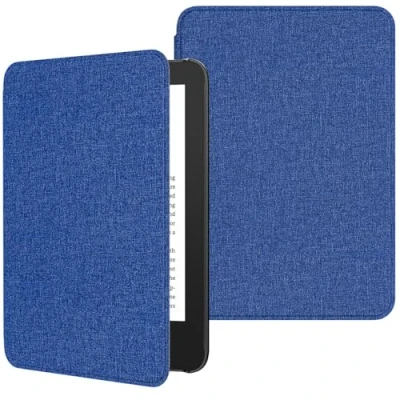 Image de MoKo Étui Compatible avec 6&quot; Kindle (11e Génération Version 2024/2022) &amp; Internationale, Coque Légère Réveil/Sommeil Automatique pour Liseuse 2024 11e Gén., Indigo