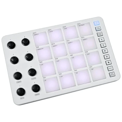 Image de M Vave PAD Contrôleur midi avec USB C, fonctionnalité sans fil, pads tactiles RVB