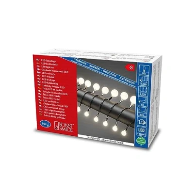 Image de Konstsmide Christmas Guirlande lum. LED Sphère blanc chaud 80 lampes