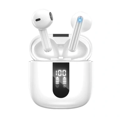 Image de JBES Ecouteurs Bluetooth sans Fil, Écouteurs Fil 5.4, 6 Micro ENC Anti Bruit, Basses Puissantes, 60H de Lecture, étanchéité IP5, Oreillette pour iphone Android