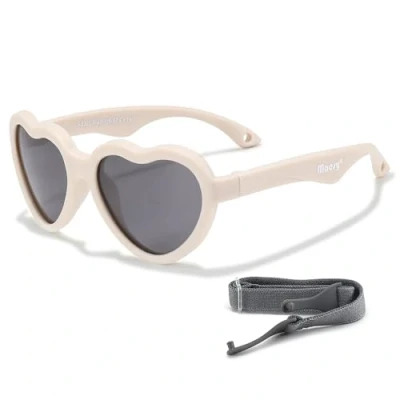 Image de Maesy Lunettes de Soleil Bébé 0 2 Ans Protection UV400 Polarisée Cadre Flexible et Pliable Bande Élastique Réglable Sûres Confortables Pour Enfant Maes