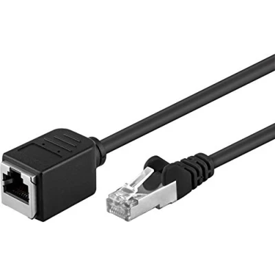 Image de PremiumCord Câble d&#039;extension de patch RJ 45 (F) pour (M) 1 m paire torsadée écrantée (F UTP) CAT 5e