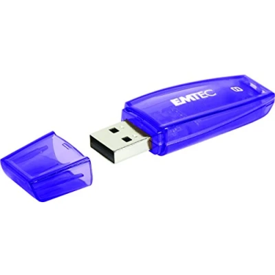 Image de Emtec ECMMD8GC410 Clé USB 2.0 Série Runners C410 Color Mix 8 Go Transparente violette avec capuchon