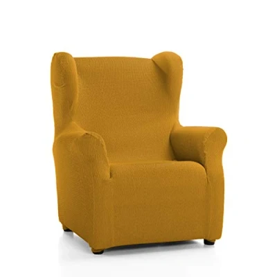 Image de Martina Home Tunez Housse de Fauteuil, Coton Polyester, Jaune Moutarde, Orejero