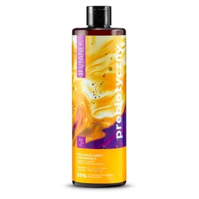 Image de VIANEK Eau micellaire avec vitamine C 400 ml Démaquillant éclaircissant ​ pour tous les types de peau Contre taches pigmentaires Nettoyage doux et formule végétalienne