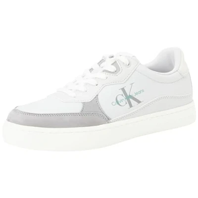 Image de Calvin Klein Jeans Homme Classic Cupsole Low LTH ML FAD YM0YM00885 Baskets à Semelle, Gris (Oyster Mushroom/Formal Grey), 40 EU