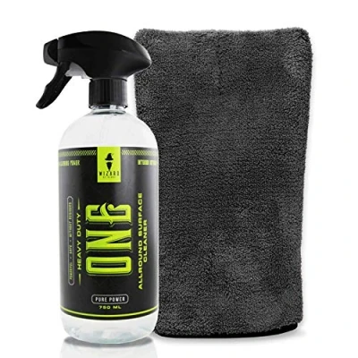 Image de detailmate Wizard of Gloss One Allround Surface Cleaner Kit de nettoyage d&#039;intérieur 750 ml Gant précision en microfibre 1000 g/m²