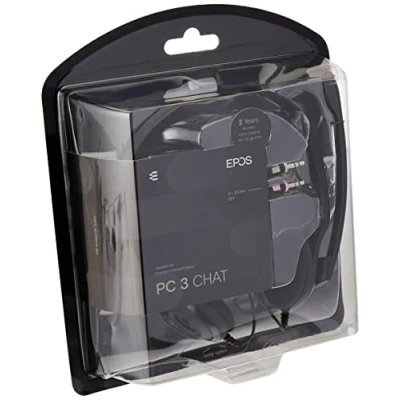 Image de Sennheiser PC 3 Chat Casque Solution Plug &amp; Play, Microphone antibruit, Noir