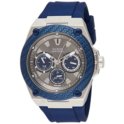 Image de Guess Hommes Multi Cadrans Quartz Montre avec Bracelet en Silicone W1049G1