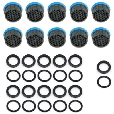 Image de 180212 Schläfer Aérateur de robinet et insert d&#039;aérateur M22 M24 Cartouche filtrante anticalcaire, universelle, nid d&#039;abeille DL M22x1/M24x1 Classe A, compatible avec l&#039;aérateur Perlator Neoperl