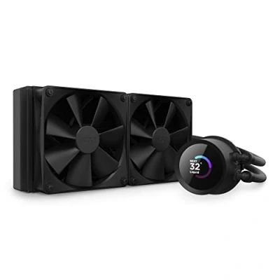 Image de NZXT Kraken Elite 280 RGB Refroidisseur de Liquide CPU AIO Radiateur 280mm Ventilateur F280 IPS LCD 2,72 Personnalisable Turbine Pump LGA 1700 1200 115X 1851 / AM5 AM4 Noir