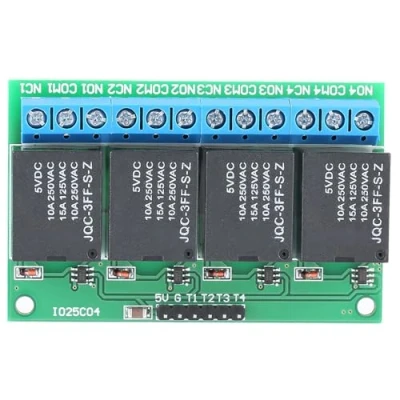 Image de IO25C04 module de relais verrouillage déclenchement 4 canaux 5V bistable autobloquant