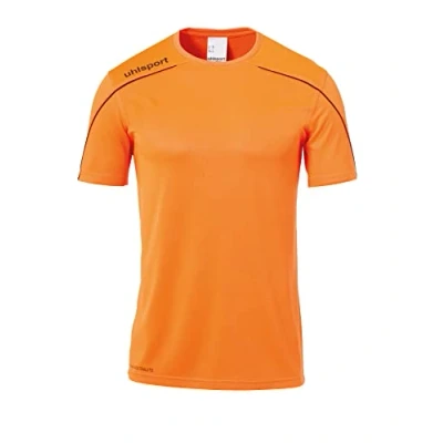 Image de Kempa Stream 22 Trikot Maillot Enfant, Orange Fluo/Noir, 12 Ans