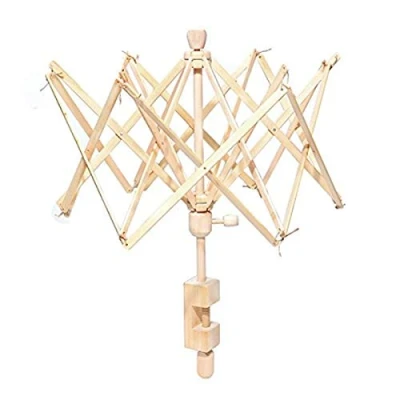 Image de Wei Xi Parapluie Swift Enrouleur de Fil en Bois (Bouleau) à Commande Manuelle