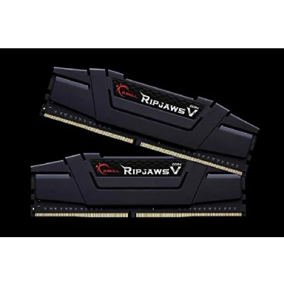 Image de Mémoire PC G.Skill RipJaws 5 Series Noir 16 Go (2x 8 Go) DDR4 3200 MHz CL16 Kit Dual Channel 2 barrettes de RAM PC4 25600 F4 3200C16D 16GVK (garantie 10 ans par G.Skill)