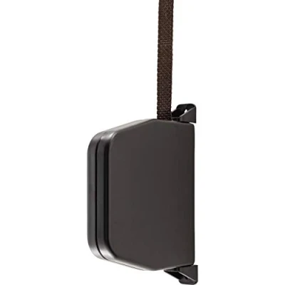 Image de Schellenberg 50504 Enrouleur de sangle pour volet roulant, avec prémontée 14 mm x 5 m, espacement vis 145 mm, pivotant à 180, marron