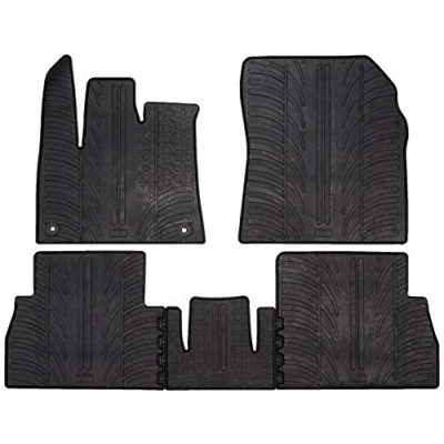Image de Gledring 0722 Ensemble de tapis sol Caoutchouc avant et arrière 4 noir 750mm 550mm PEUGEOT: Rifter MPV, OPEL: Combo E Van / Break